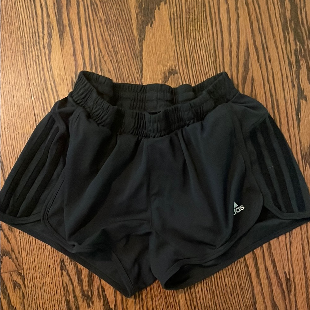 Adidas Dark Grey Athletic Shorts with Elastic Waistband